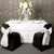 White Taffeta Border Organza Overlay