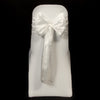 White Taffeta Sashes