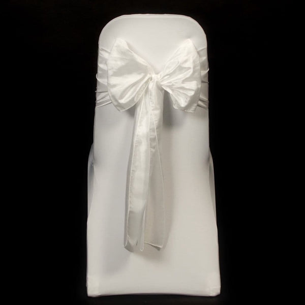 White Taffeta Sashes