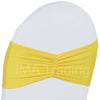 Yellow Ruffled Spandex Lycra Band